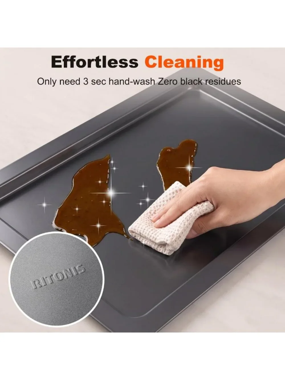 Nonstick 8-Piece Baking Pans Set with Baking Glove - Essential Kitchen Bakeware